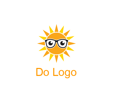 sun wearing glasses