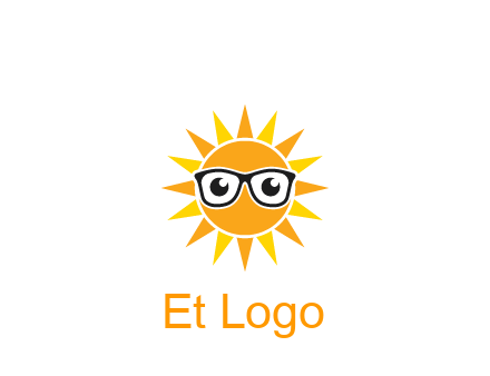 sun wearing glasses