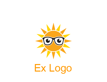 sun wearing glasses