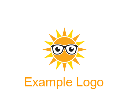 sun wearing glasses