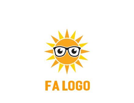 sun wearing glasses