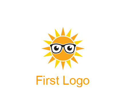 sun wearing glasses