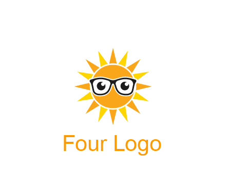 sun wearing glasses