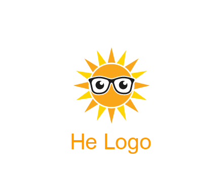 sun wearing glasses
