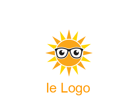 sun wearing glasses
