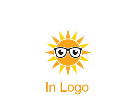 sun wearing glasses