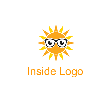 sun wearing glasses