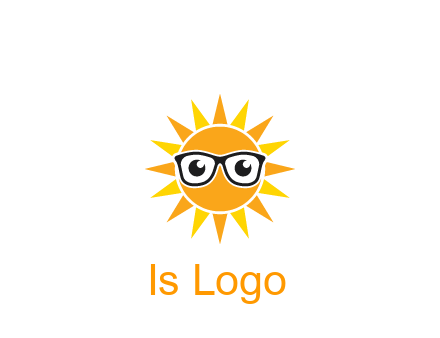 sun wearing glasses