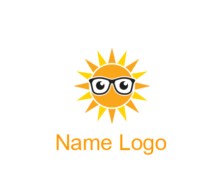 sun wearing glasses