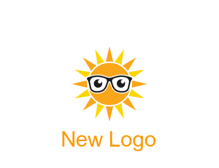 sun wearing glasses