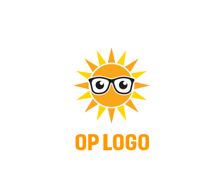 sun wearing glasses