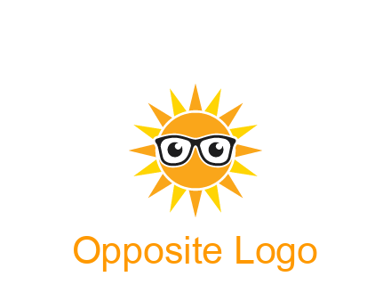 sun wearing glasses