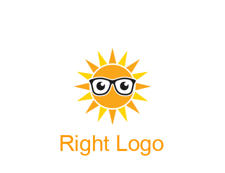 sun wearing glasses