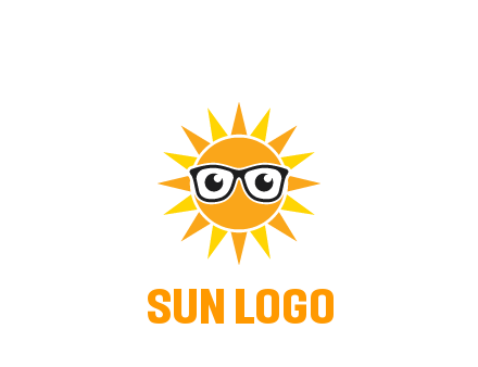 sun wearing glasses