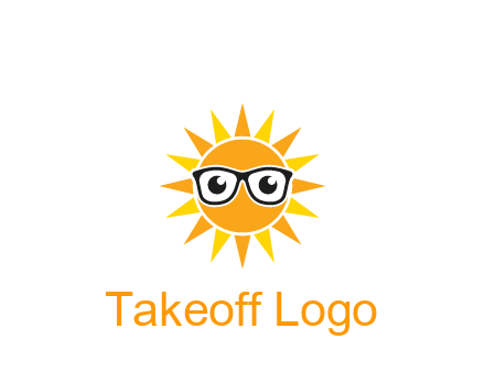 sun wearing glasses