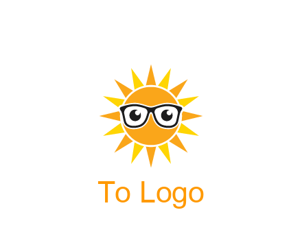 sun wearing glasses