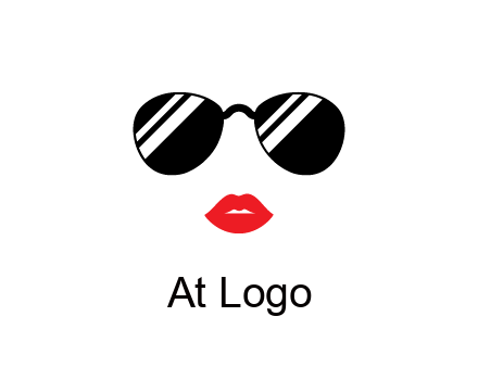 glasses and lips