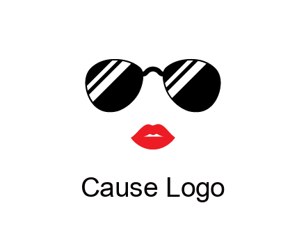glasses and lips