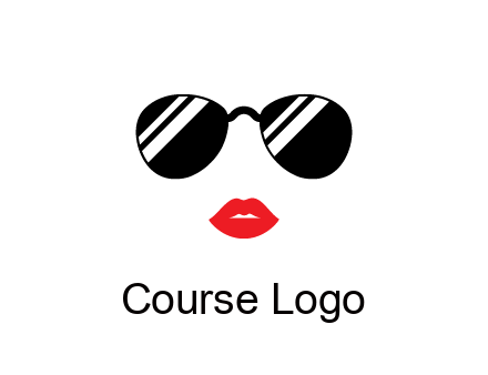 glasses and lips