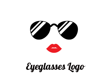 glasses and lips