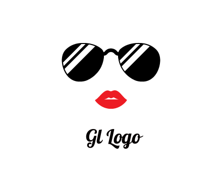 glasses and lips
