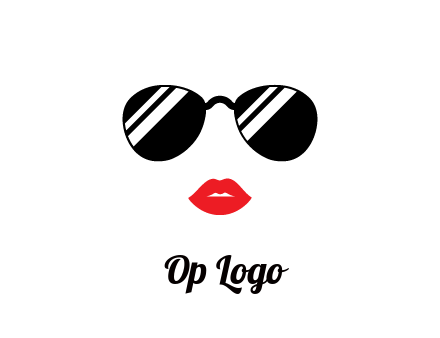 glasses and lips