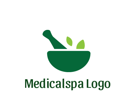 mortar with herbs