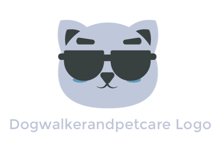 cat face wearing glasses