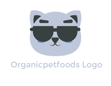 cat face wearing glasses