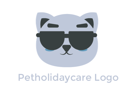 cat face wearing glasses