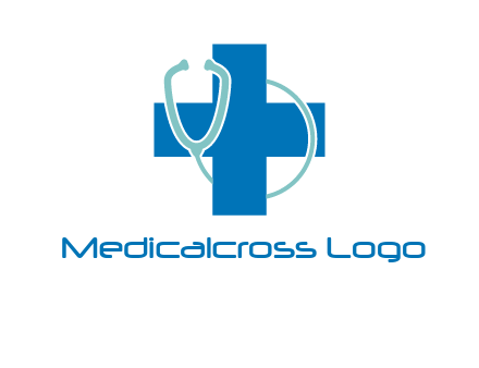 stethoscope around first aid sign