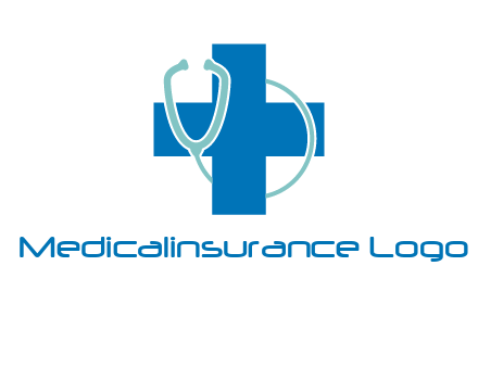 stethoscope around first aid sign