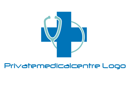 stethoscope around first aid sign