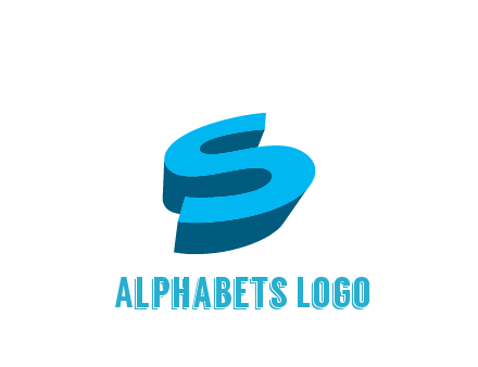 abstract 3D letter S