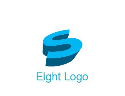 abstract 3D letter S