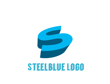 abstract 3D letter S