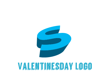 abstract 3D letter S