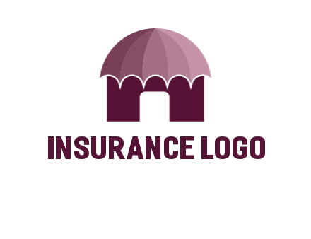 umbrella forming awning on house