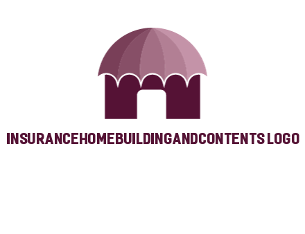 umbrella forming awning on house
