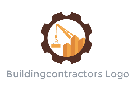 buildings with crane in gear