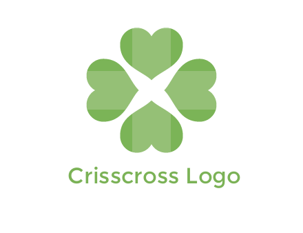 hearts rotating forming clover