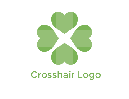 hearts rotating forming clover