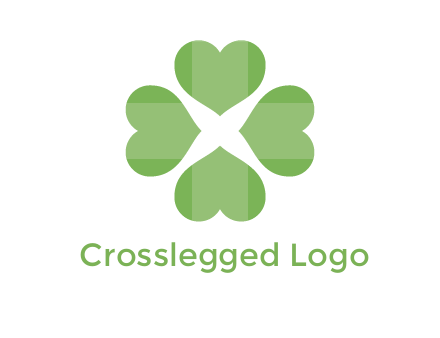 hearts rotating forming clover