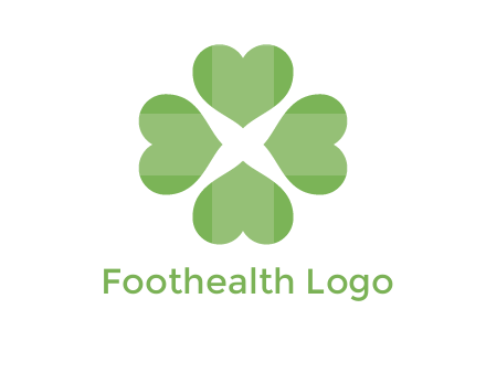 hearts rotating forming clover