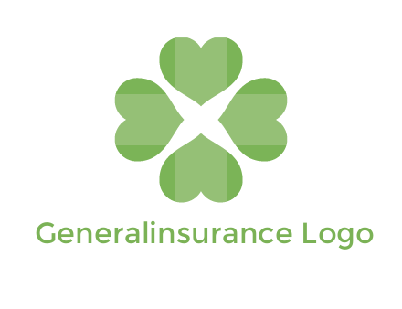 hearts rotating forming clover