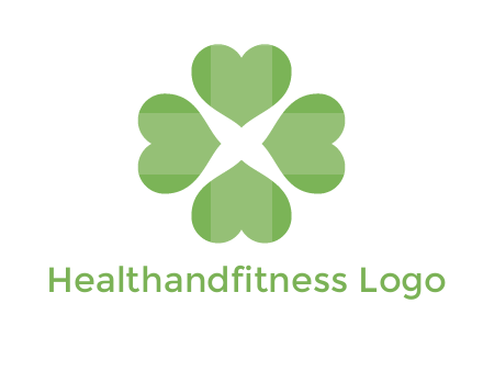 hearts rotating forming clover