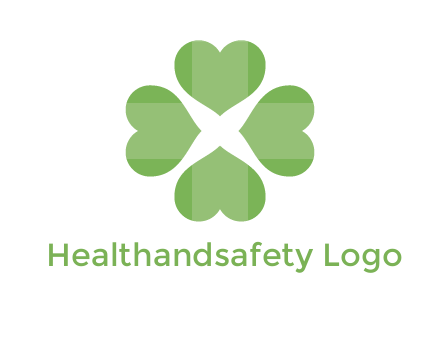 hearts rotating forming clover