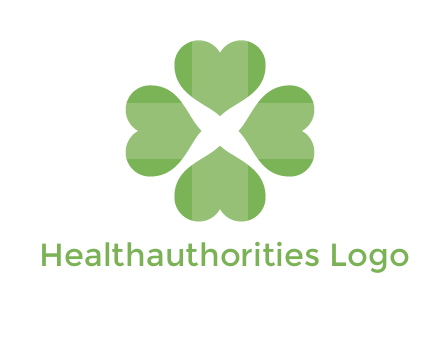 hearts rotating forming clover