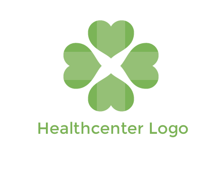 hearts rotating forming clover