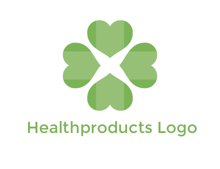 hearts rotating forming clover
